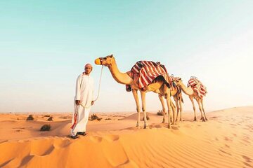 Camel ride in to deep desert with pick and drop