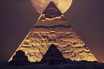 Light and sound show and Dinner in front of the Pyramids or Beduina